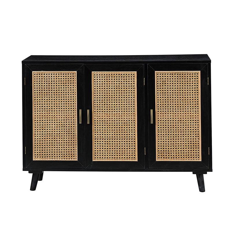 Dario 3-Door Accent Cabinet - Stylish Storage Solution for Living Room, Bedroom & Entryway | Solid Wood Furniture for Home Decor