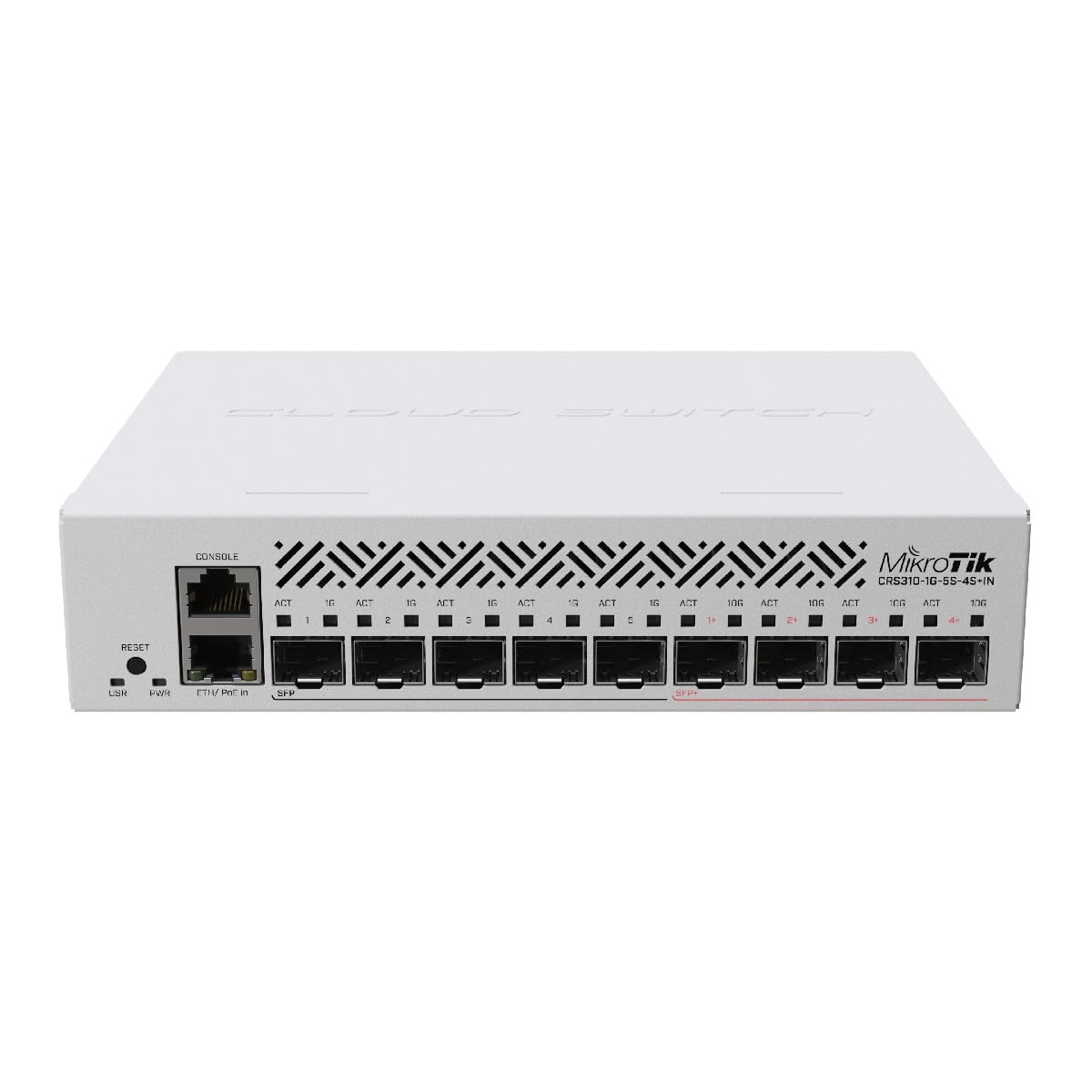 Mikrotik CRS310-1G-5S-4S+Out 10Gbps 5-Port SFP+ & 4-Port SFP Fiber Optic Network Switch - High-Speed Data Center & Enterprise Networking Solution for Server Racks, Cloud Computing, and ISP Applications