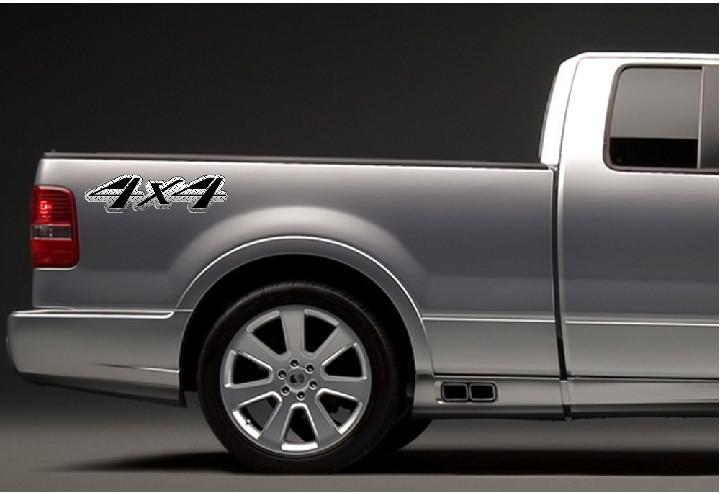 Diamond Plate 4x4 Vinyl Sticker Kit for Trucks - Durable Decals for Pickup, SUV & Off-Road Vehicles - Perfect for Customizing Your Ride