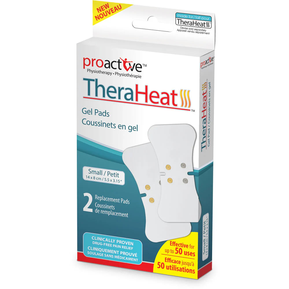 Proactive TheraHeat Replacement Gel Pads - Heating Therapy for Muscle Pain Relief - Perfect for Back, Neck & Shoulder Pain, Arthritis & Post-Workout Recovery
