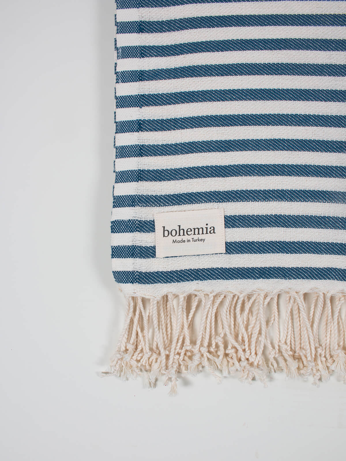Sorrento Hammam Towel - Premium 100% Cotton Turkish Bath Towel in Indigo Blue | Soft, Absorbent & Quick-Drying for Spa, Beach & Home Use