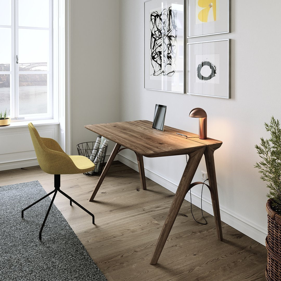 Christophe de Sousa Bridge Desk in Solid WeWood - Eco-Friendly Wooden Writing Desk for Home Office, Study & Workspace - Sustainable & Stylish Home Furniture