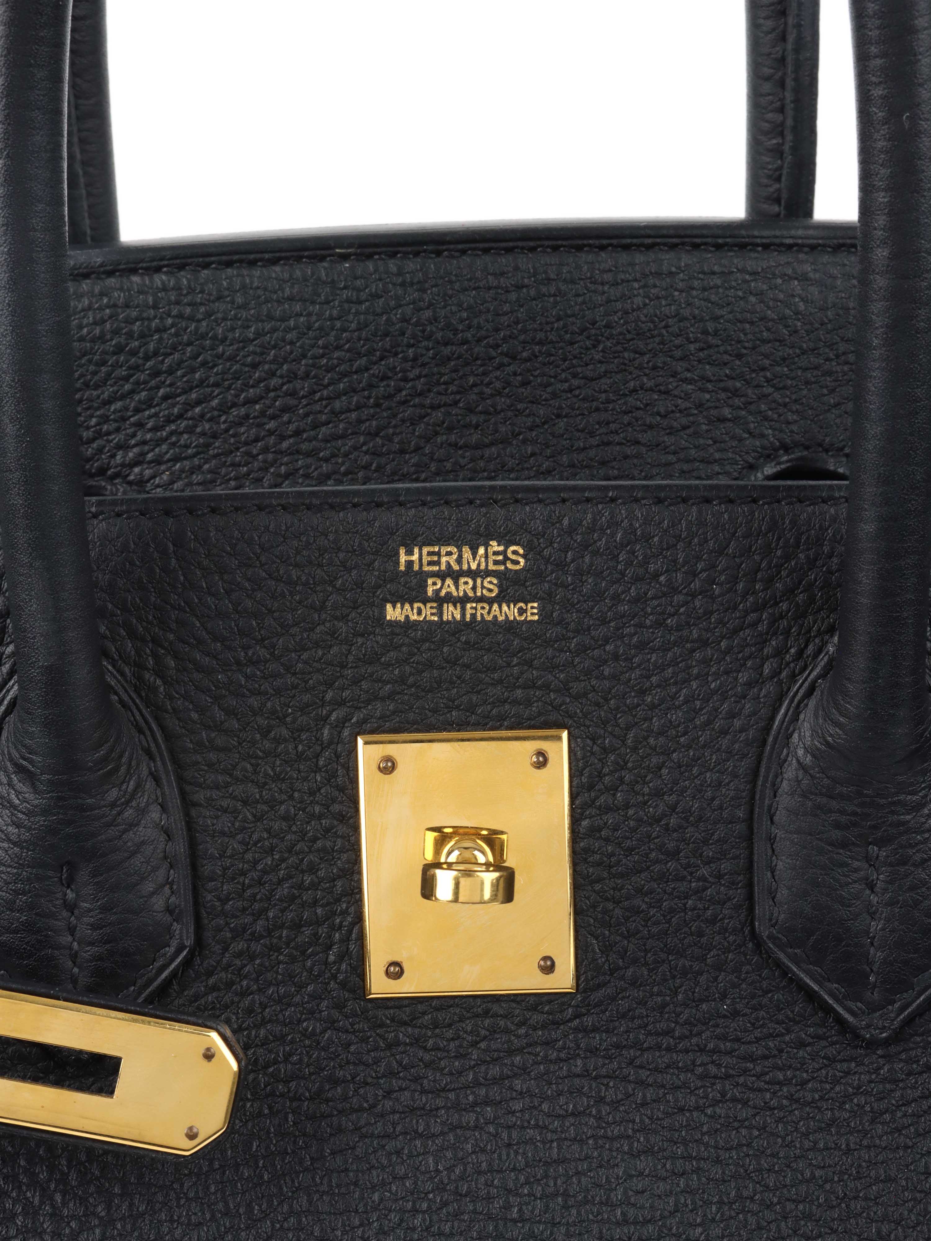 Authentic Hermes Birkin 35 Handbag in Noir Black with Gold Hardware (GHW) 2011 Collection - Luxury Tote Bag for Women, Perfect for Work, Travel & Special Occasions