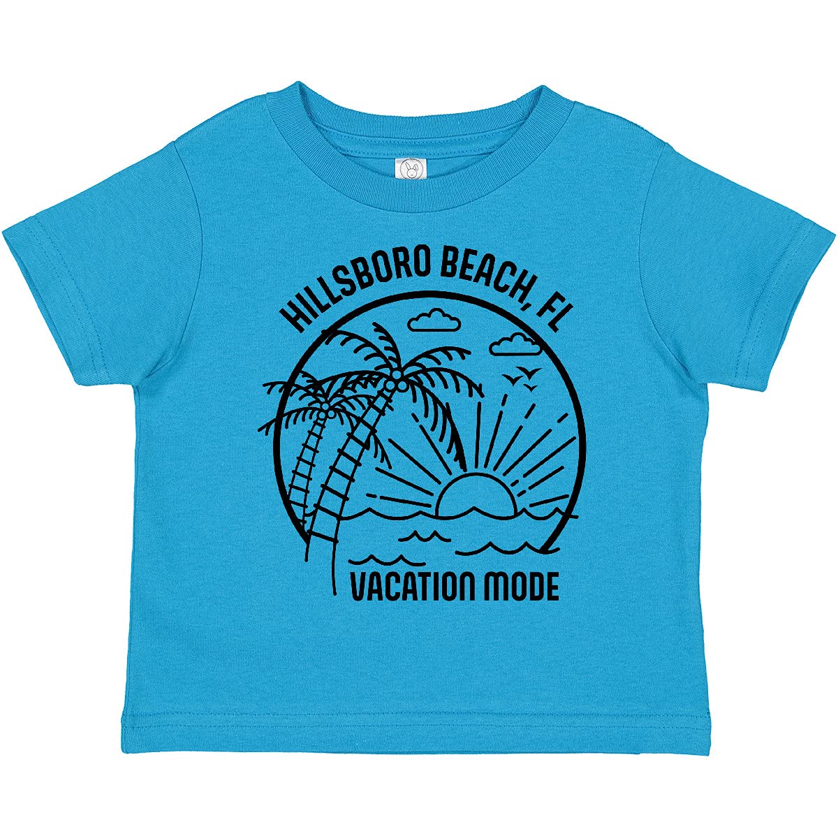 Inktastic Summer Vacation Mode Hillsboro Beach Florida Toddler T-Shirt - Cute Graphic Tee for Boys & Girls - Soft Cotton Kids Shirt - Perfect for Beach Trips, Family Vacations & Summer Outings