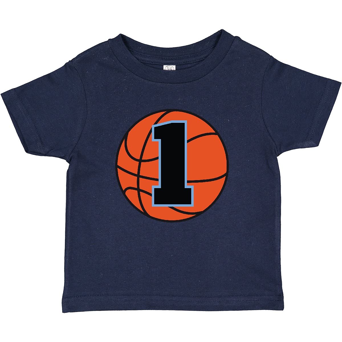Inktastic Basketball 1st Birthday T-Shirt for 1 Year Old Baby Boys & Girls - Cute First Birthday Outfit for Basketball Party & Photo Shoots