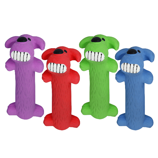 Multipet Loofa Latex Dog Chew Toy - Durable & Safe for Aggressive Chewers - Perfect for Playtime, Training & Dental Health - Small, Medium & Large Dogs