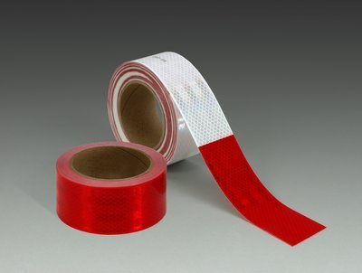 3M Diamond Grade 983-72NL ES Red Reflective Tape - 4 Inch Width x 150 Foot Roll - High Visibility Safety Tape for Trucks, Trailers & Road Signs - 0.014 to 0.018 Inch Thick - 30886 (Price per Roll) - Ideal for Highway Marking, Construction Zones & Emergency Vehicles
