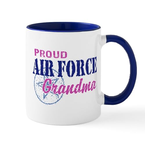White/Navy Inside - Proud Air Force Grandma Mug