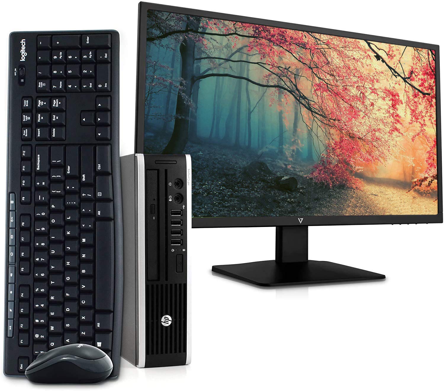 Renewed HP EliteDesk 8300 Ultra Small Business Desktop PC - Intel Core i5, 8GB RAM, 500GB HDD, Win 10 Pro | Includes 23.6