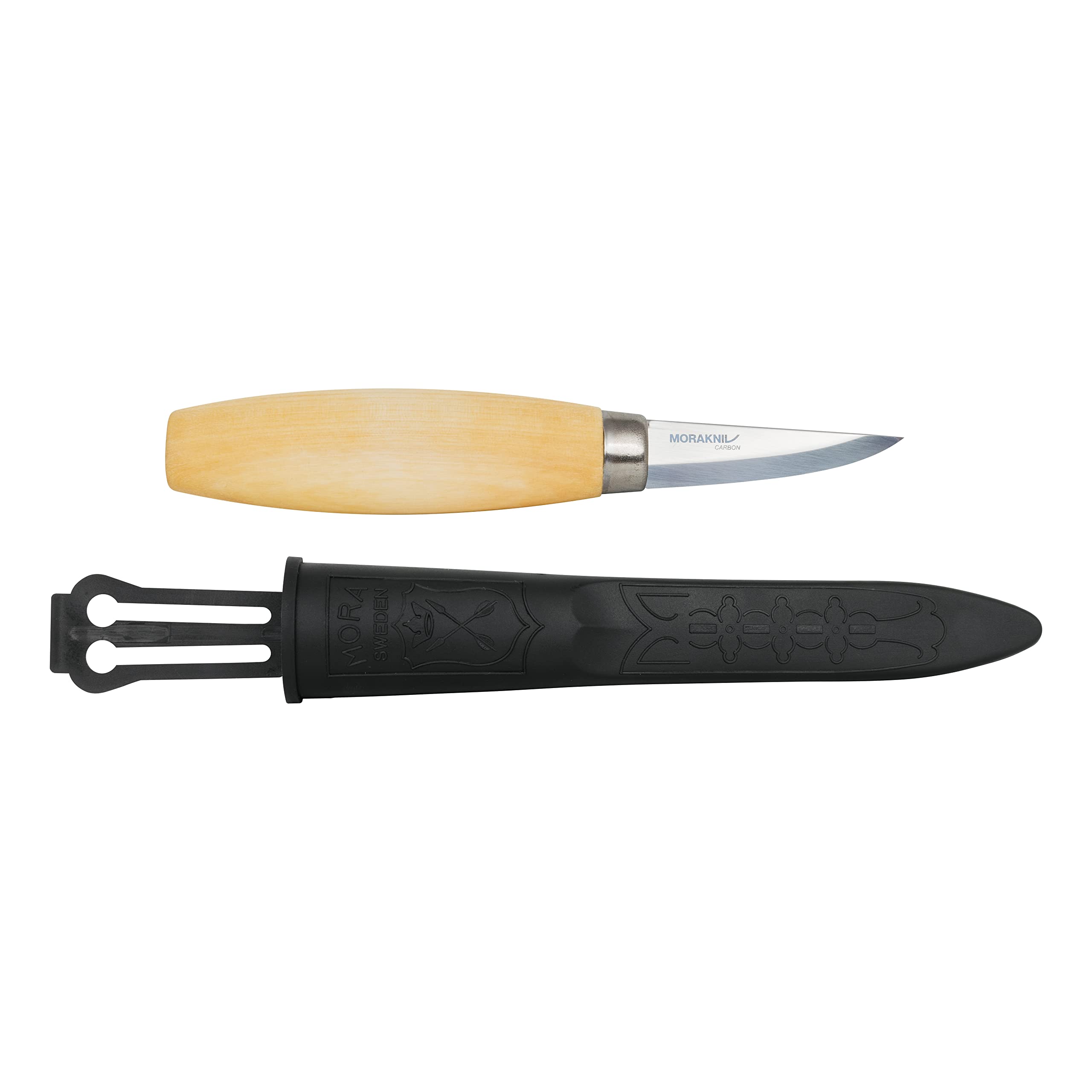 Morakniv Wood Carving Knife 120 - High Carbon Steel Blade for Precision Woodworking, Whittling & Crafting - Perfect for DIY Projects, Camping & Outdoor Activities