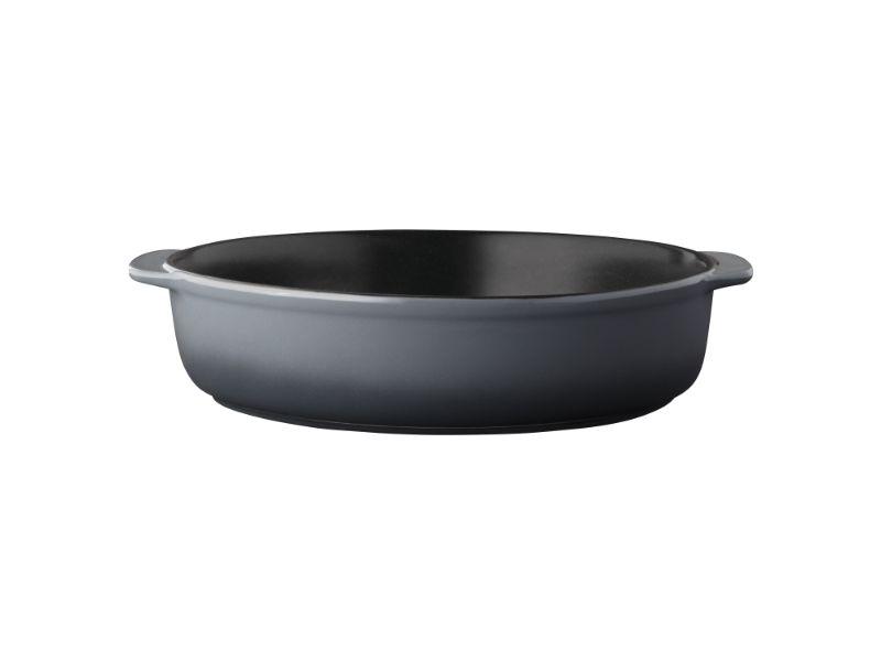 BergHOFF GEM Stoneware 12.5 Inch Round Baking Dish - 3.1 Quart Ceramic Oven Safe Casserole Pan for Baking, Roasting & Serving | Perfect for Casseroles, Lasagna, Pies & Family Dinners