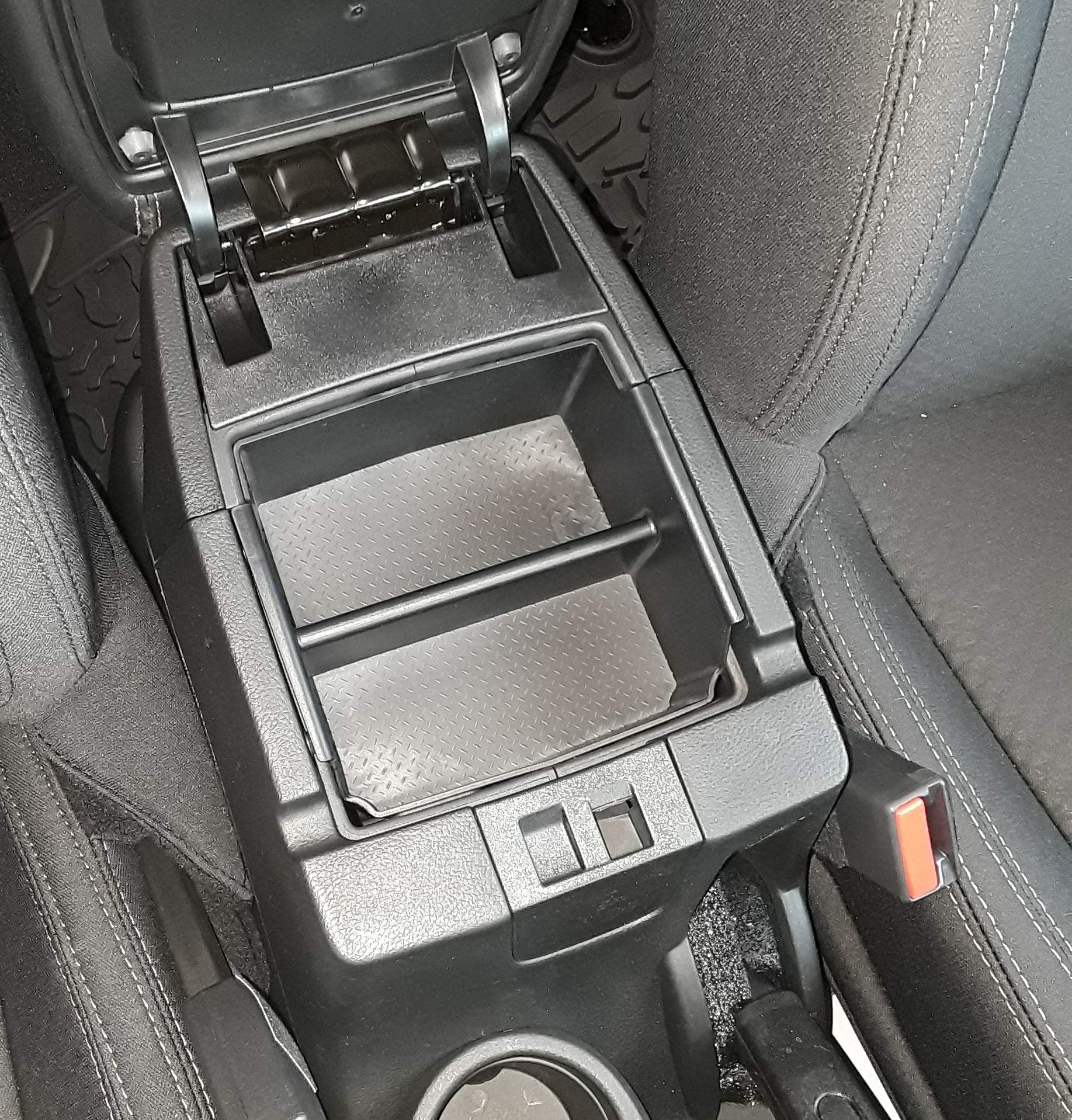 Jeep Wrangler JK & JKU (2011-2018) Center Console Organizer Tray - Premium Vehicle OCD Storage Solution - Made in USA - SLX156 - Perfect for Road Trips & Daily Commuting