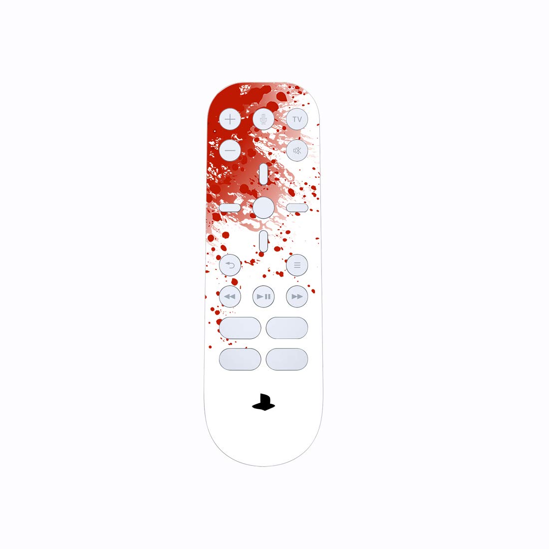 PlayVital Blood Splash Full Set Vinyl Skin Decal for PS5 Console Digital Edition - Protective Sticker Cover for PS5 Controller, Charging Station, Headset & Media Remote - Perfect for Gaming Setup & Customization