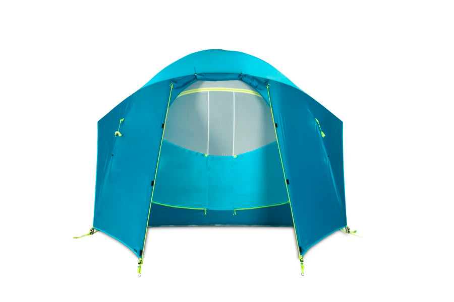 Aurora 4-Person High-Rise Camping Tent - Lightweight Waterproof Backpacking Tent for Family Outdoor Adventures, Hiking & Beach Camping