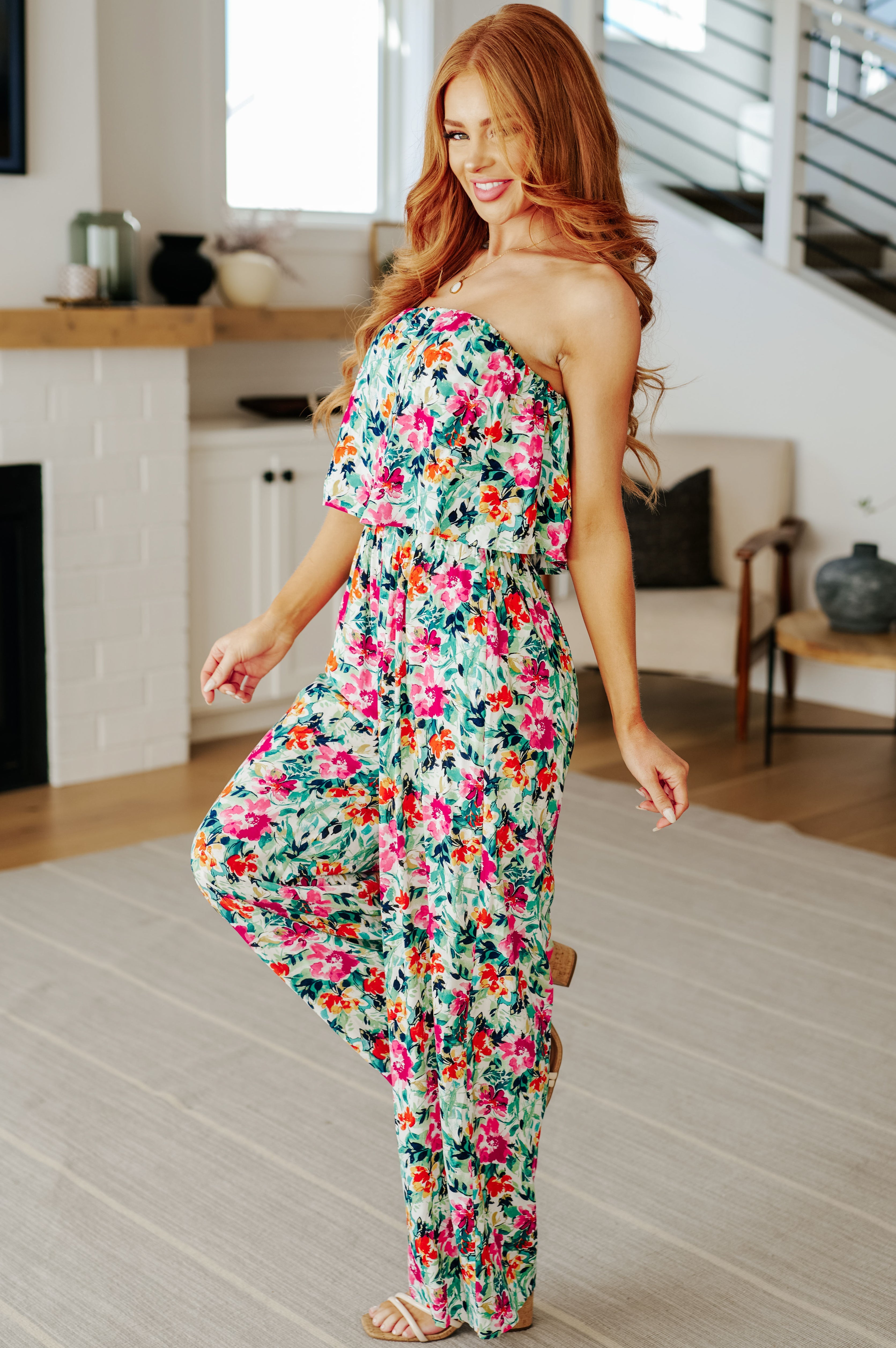Stylish Green Floral Jumpsuit for Women - Perfect for Parties, Weddings & Summer Events | Trendy One-Piece Outfit