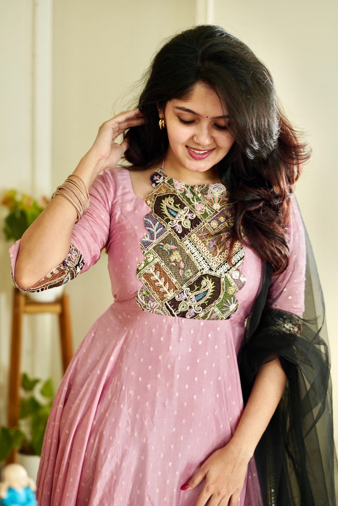 Anshi Premium Anarkali Dress for Women - Elegant Indian Ethnic Wear for Parties & Weddings | DD669