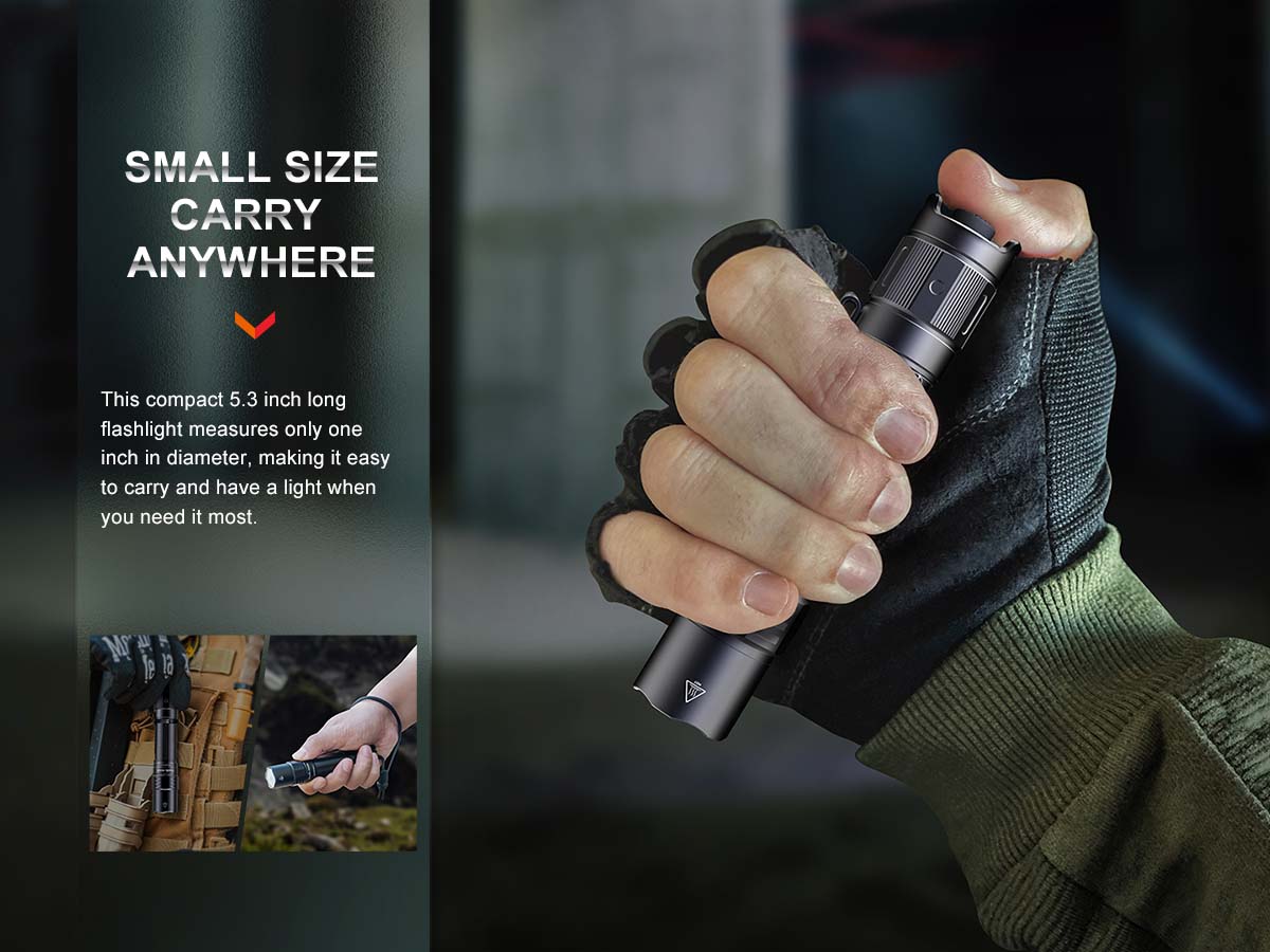 Fenix PD35R Rechargeable Tactical Flashlight with Custom Engraving - High Lumens LED Light for Camping, Hiking, Emergency & Outdoor Adventures