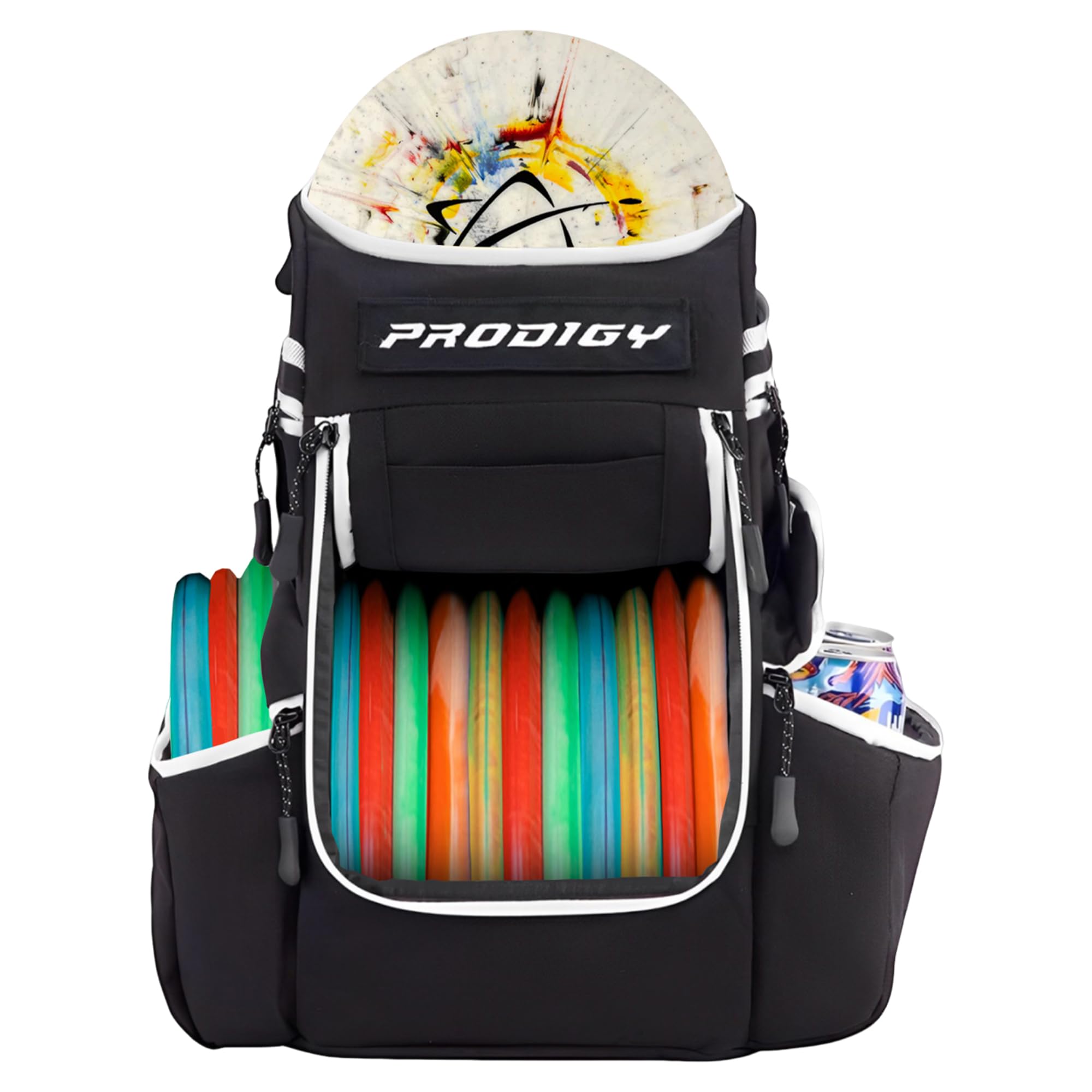 Prodigy Disc Apex Disc Golf Backpack - 20+ Disc Storage, Insulated Cooler Pocket, Umbrella Sleeve & Safety Pouches - Durable Cordura Nylon Material - Perfect for Tournaments, Practice Rounds & Outdoor Adventures