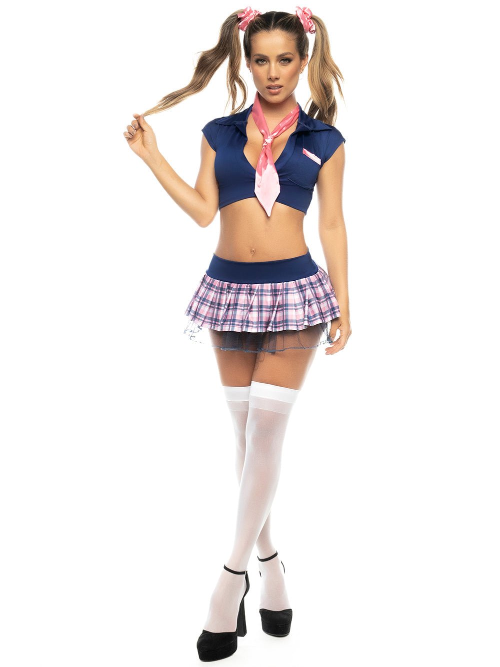 Mapale 60017 School Girl Costume - Sexy Halloween Outfit, Cosplay Dress for Women, Party Costume for Theme Nights & Role Play