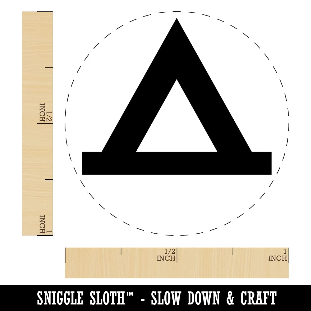 1 Inch Medium Self-Inking Rubber Stamp with Black Ink - Camping Symbol Stamper for Crafting, Planners & DIY Projects - Perfect for Outdoor Enthusiasts, Scrapbooking & Journaling