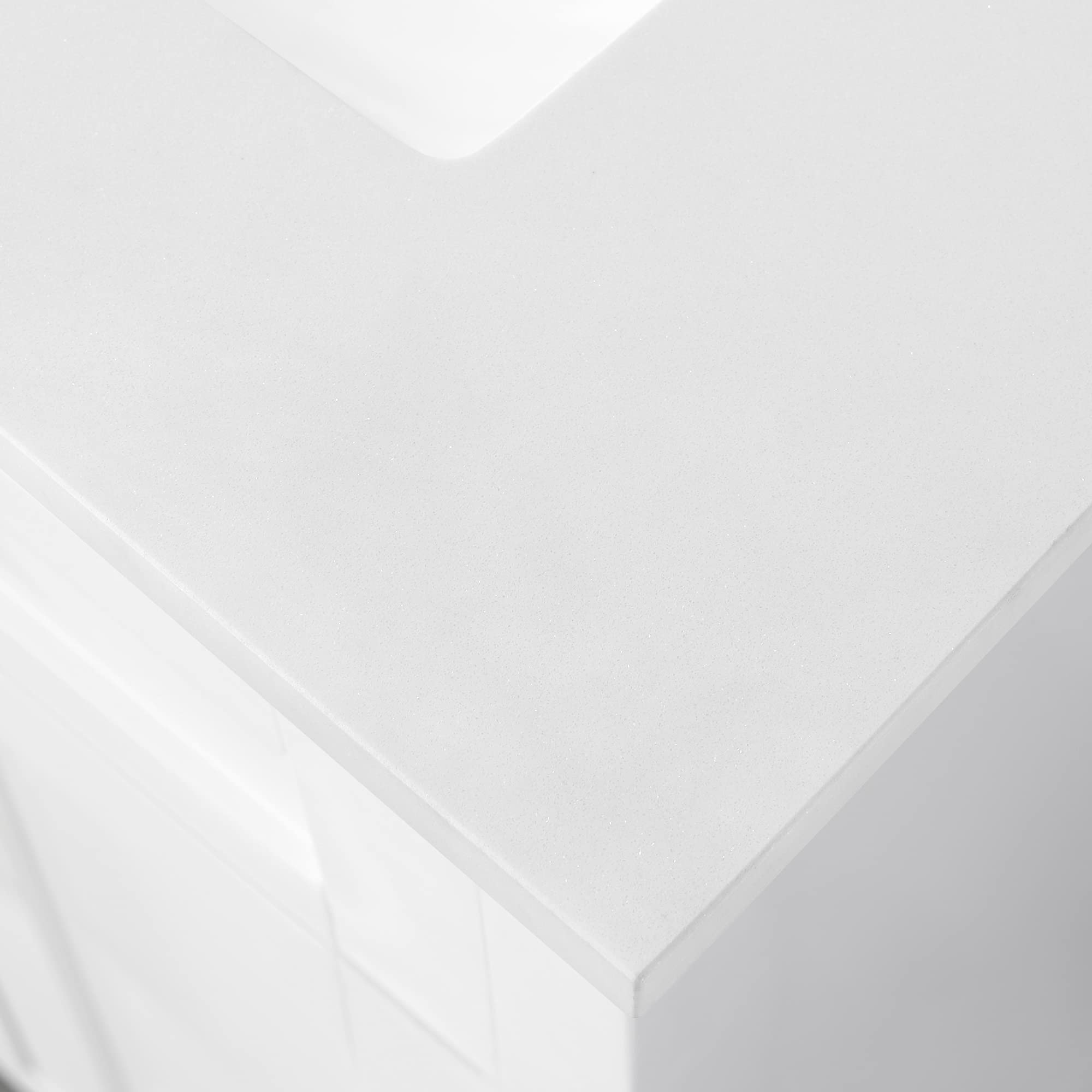 OVE Decors Maya 72 Inch White Bathroom Vanity with Carrara Marble Countertop - Modern Double Sink Vanity for Master Bathroom & Powder Room