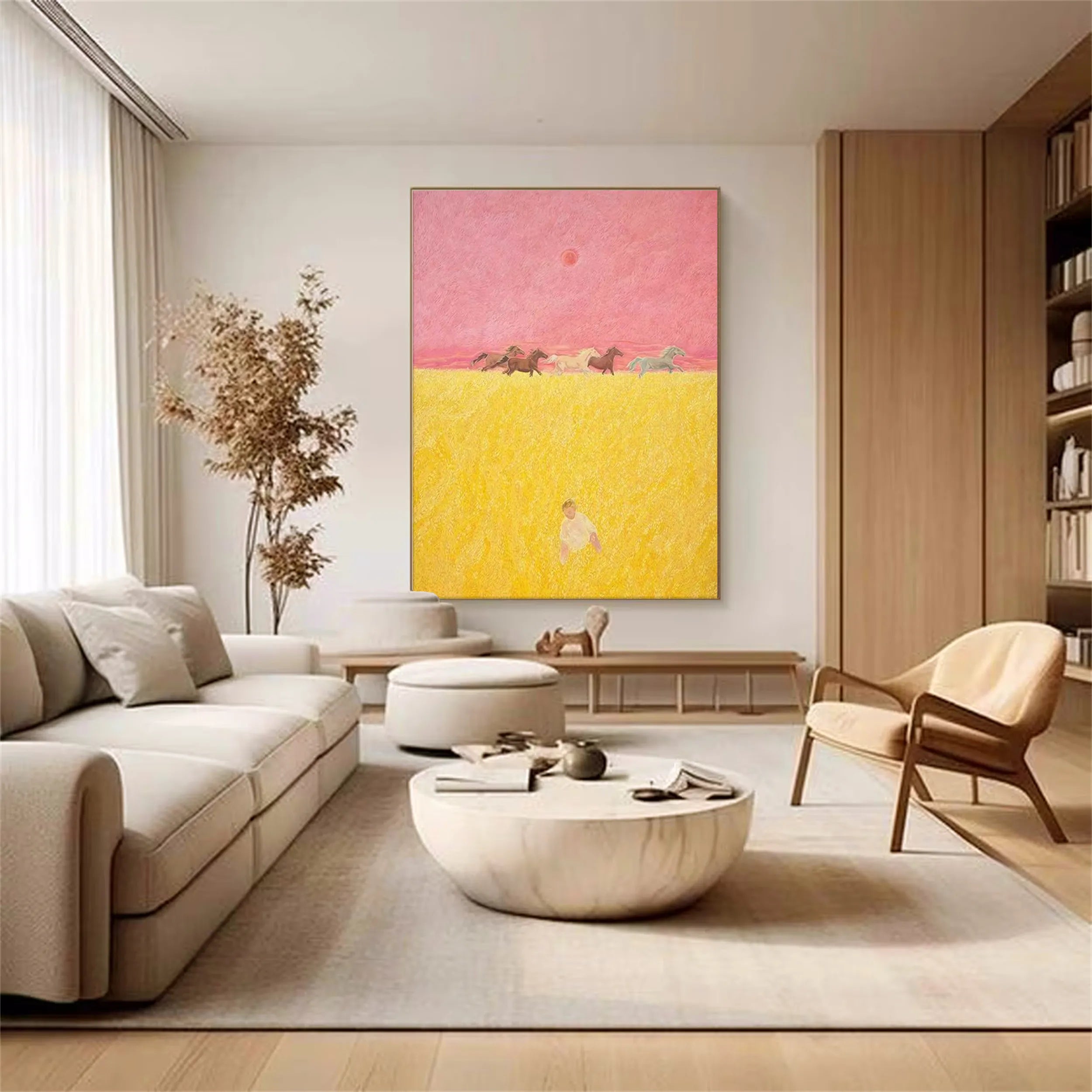 Animal Art Painting #AP026 - Handmade Wildlife Canvas Art for Home & Office Decor | Perfect for Living Room, Bedroom, or Gift
