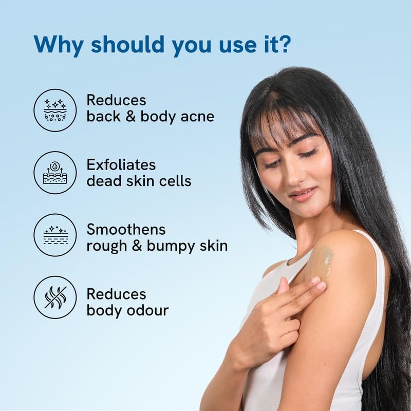 Be Bodywise Acne Treatment Kit - 1% Salicylic Acid Body Wash & 10% Niacinamide Lotion for Face & Body | Prevents Breakouts, Exfoliates Dead Skin, Hydrates & Brightens Skin | 450ml | Perfect for Back Acne, Chest Blemishes & Keratosis Pilaris