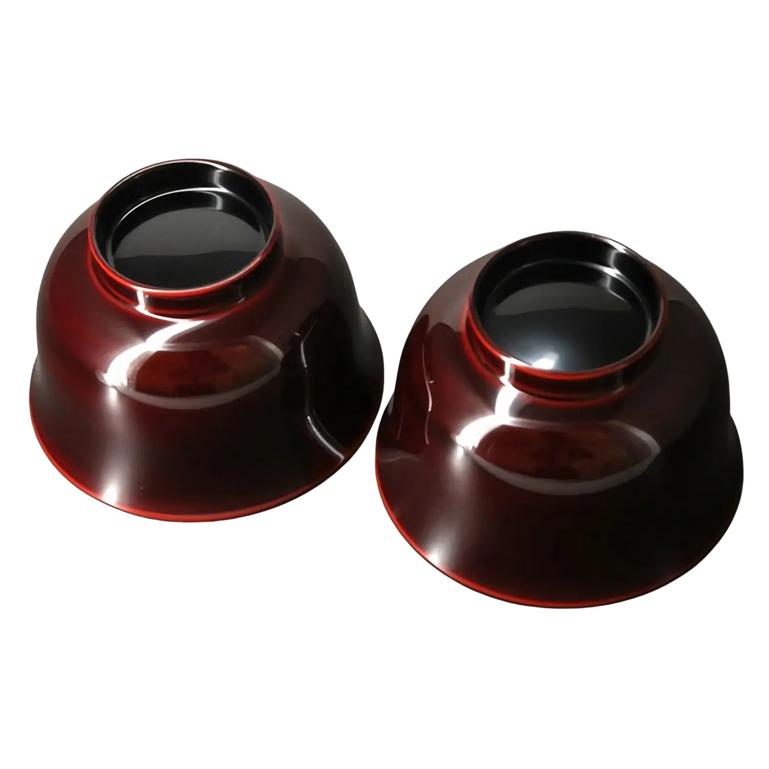 Premium Echizen Shikki Synthetic Resin Couple Soup Bowls - Elegant Grape Design for Romantic Dinners & Japanese Cuisine - Perfect for Date Nights, Ramen, and Asian Dining Experience