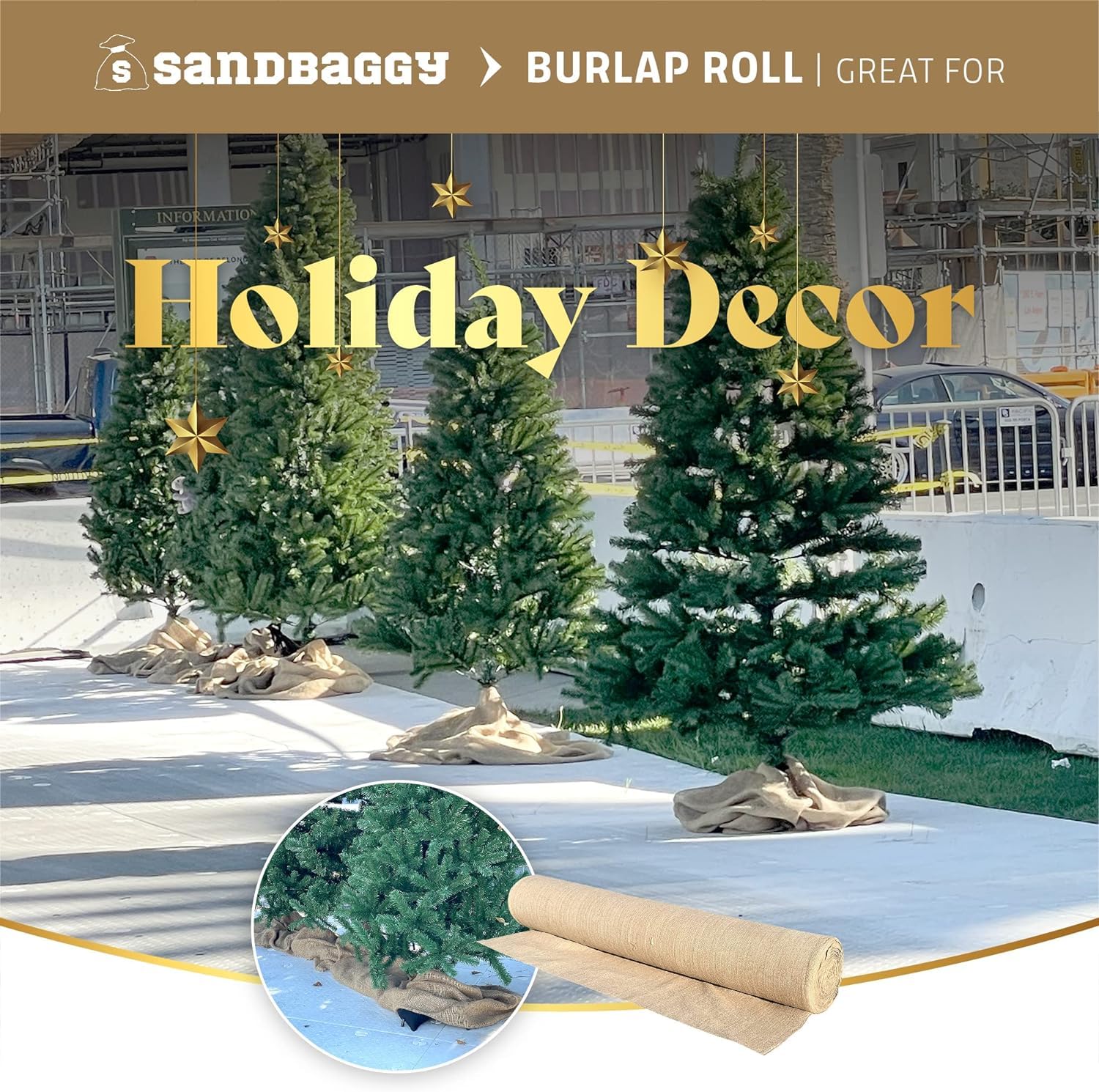 Sandbaggy Premium Burlap Fabric Roll - 40