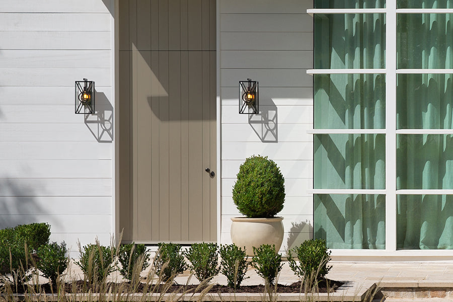 Brixton 1L Outdoor Lantern in Burnished Bronze - 18370BU - Perfect for Patio, Garden, and Porch Lighting Decor