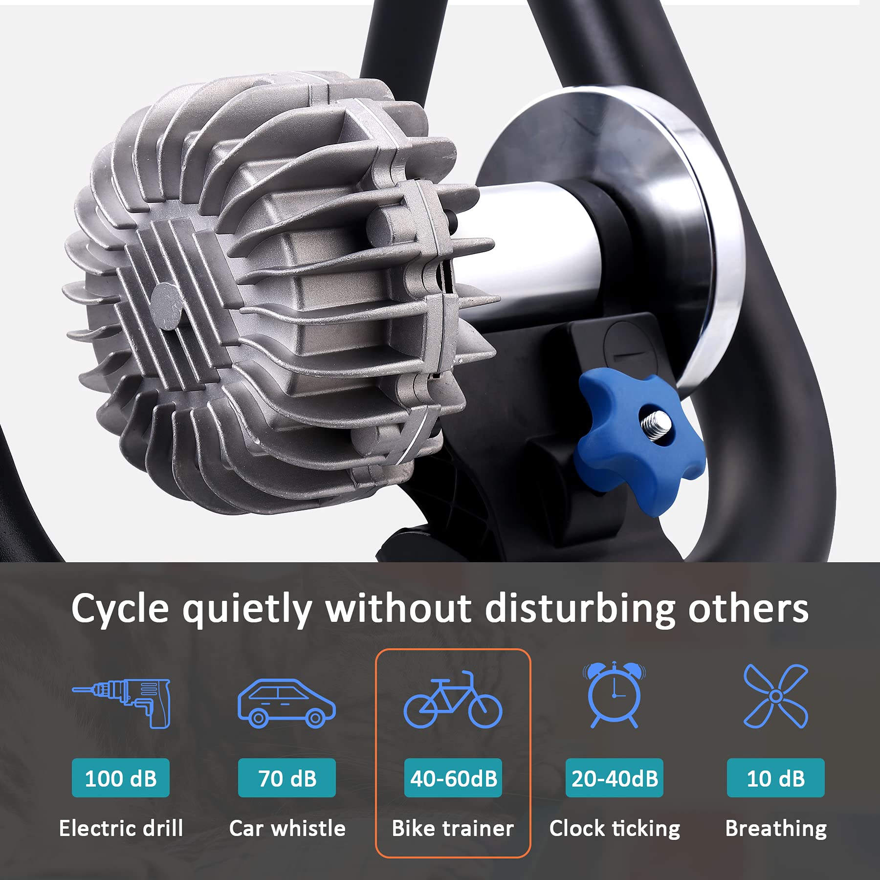 Unisky Indoor Bike Trainer Stand - Magnetic Resistance, Noise Reduction, Fits 26-28 Inch & 700C Wheels - Perfect for Home Workouts, Cycling Training & Fitness