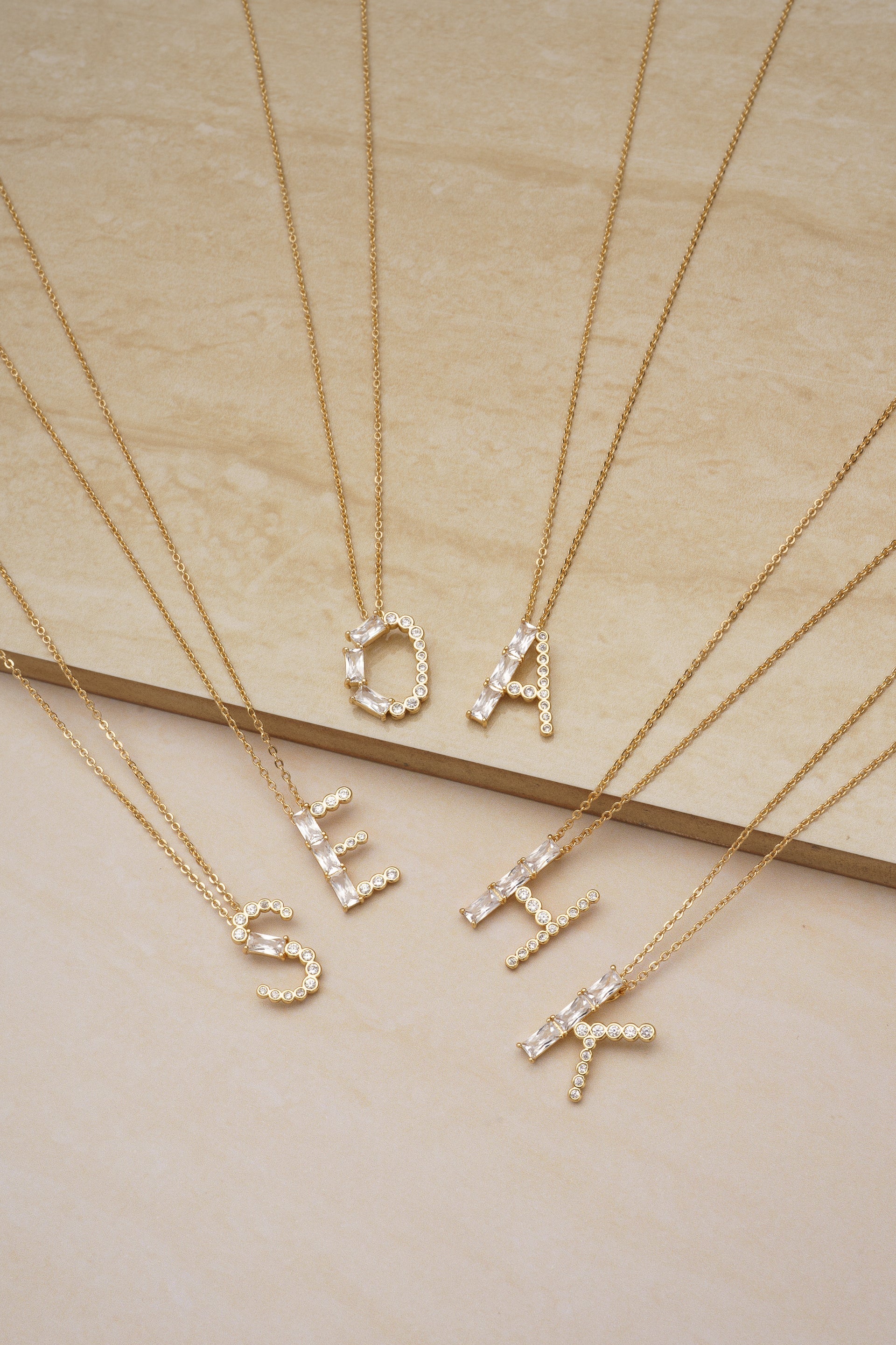 Personalized Mixed Crystal Initial Necklace - Custom Name Letter Pendant for Women & Girls - Perfect for Birthdays, Anniversaries & Gifts