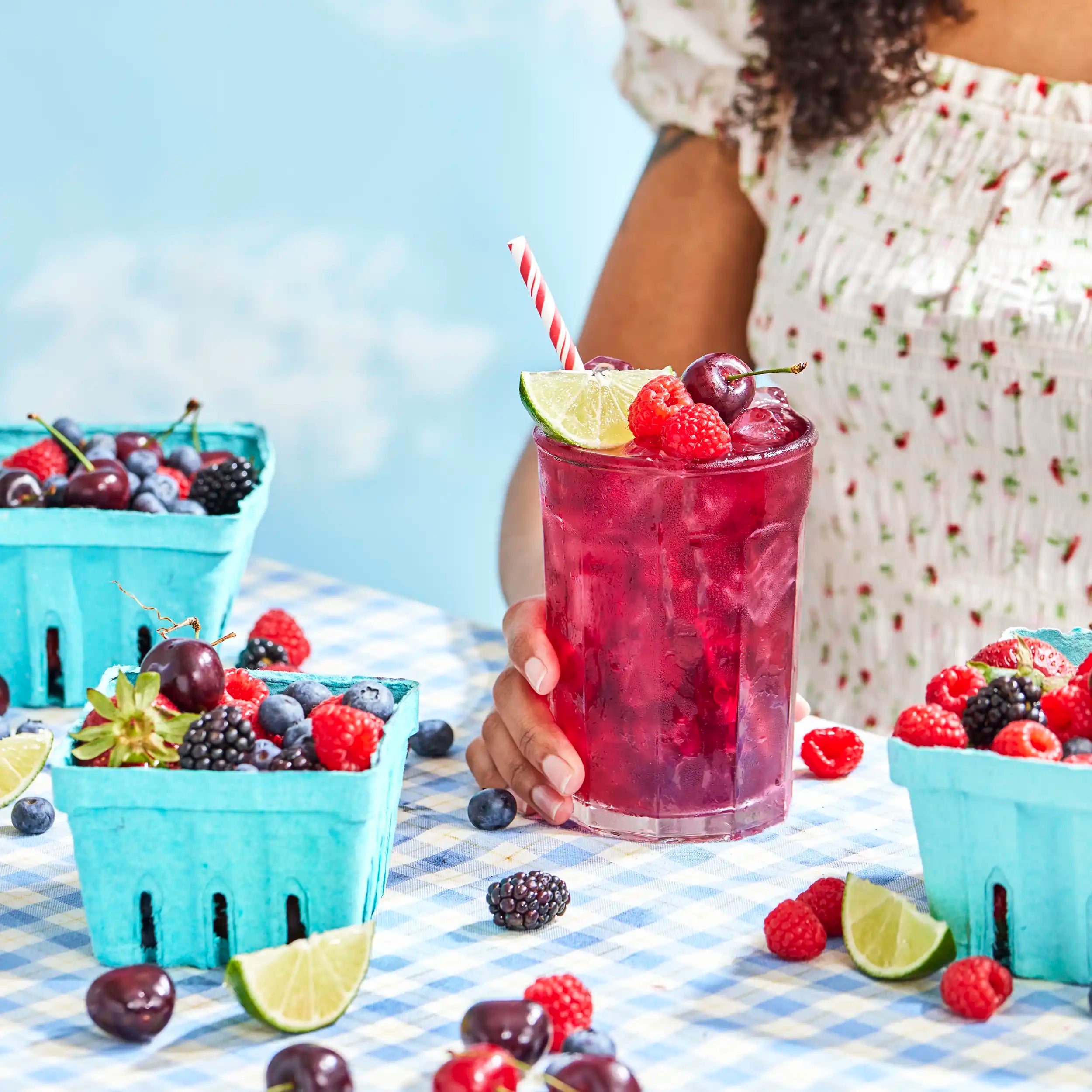 Lime Bramble - Fresh & Tangy Lime Flavor for Cocktails, Mocktails, and Desserts | Perfect for Summer Drinks & Baking