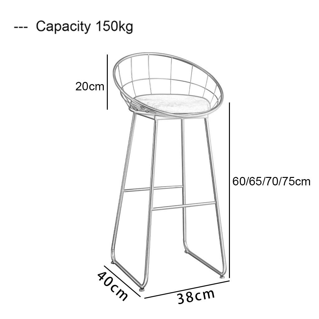 Kitchen High Stool - Adjustable Pub Bar Stool with Footrest, Gray Dining Chair for Home, Restaurant & Counter Use | Perfect for Kitchen Islands, Breakfast Bars & Small Spaces