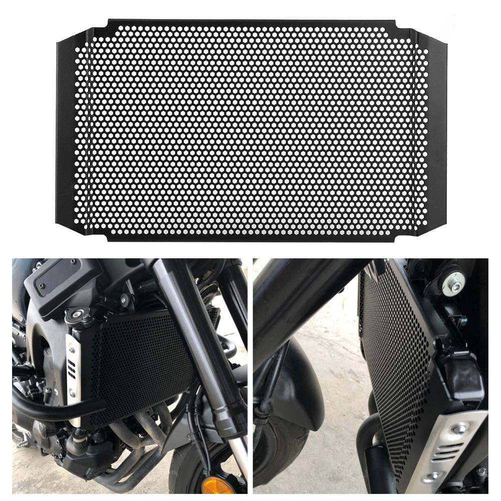 Stainless Steel Radiator Grille Guard Cover Protector for Yamaha FJ-09/MT-09 Motorcycles (2015-2020) - Heavy Duty Radiator Protection for Off-Road & Adventure Riding