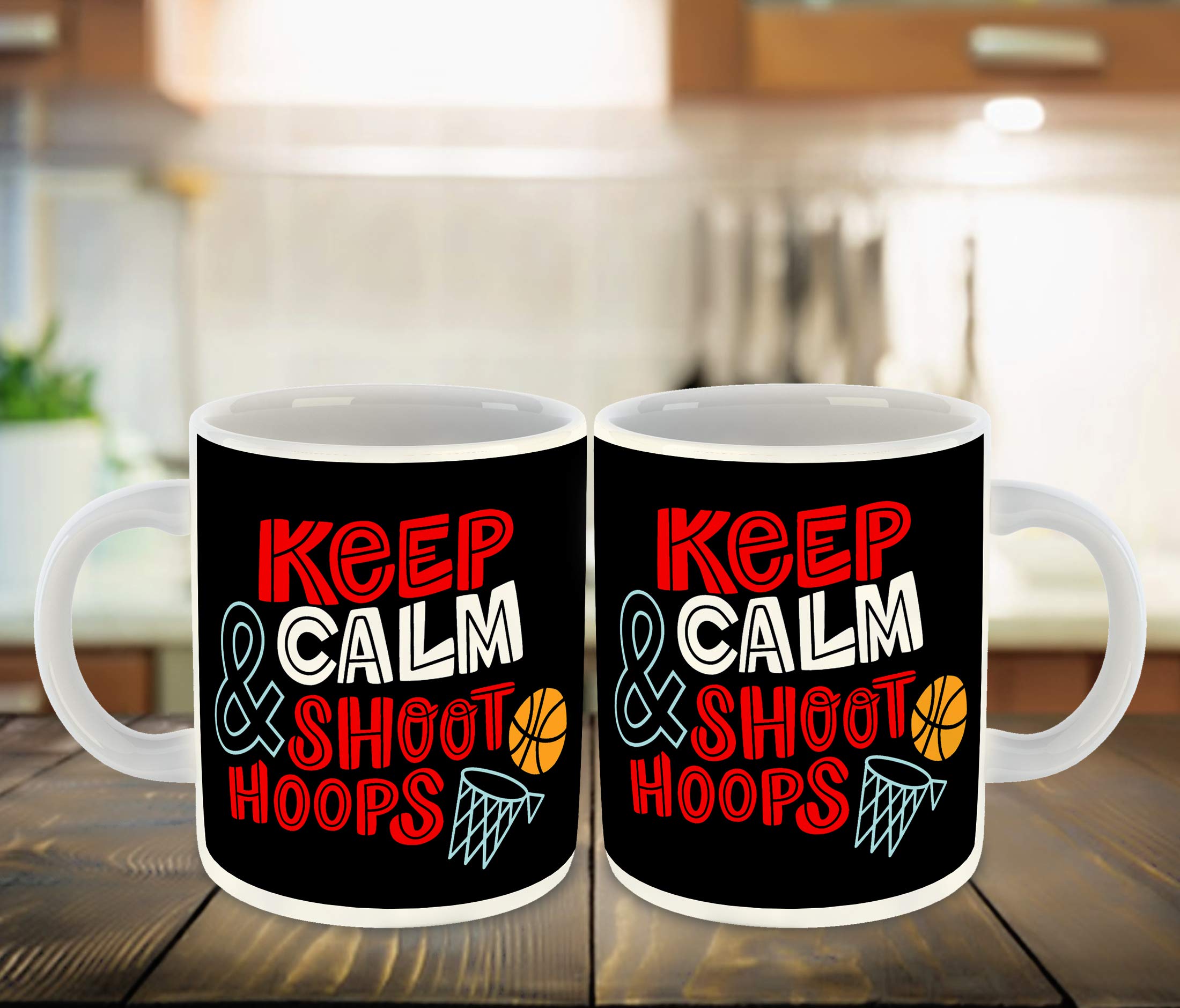 WHATS YOUR KICK® - Premium White Ceramic Coffee Mug with Basketball Design - Perfect for Tea, Milk & Hot Drinks - NBA Player Inspired Motivational Gift for Sports Fans & Coffee Lovers - Great for Game Day, Office Use & Home Decor