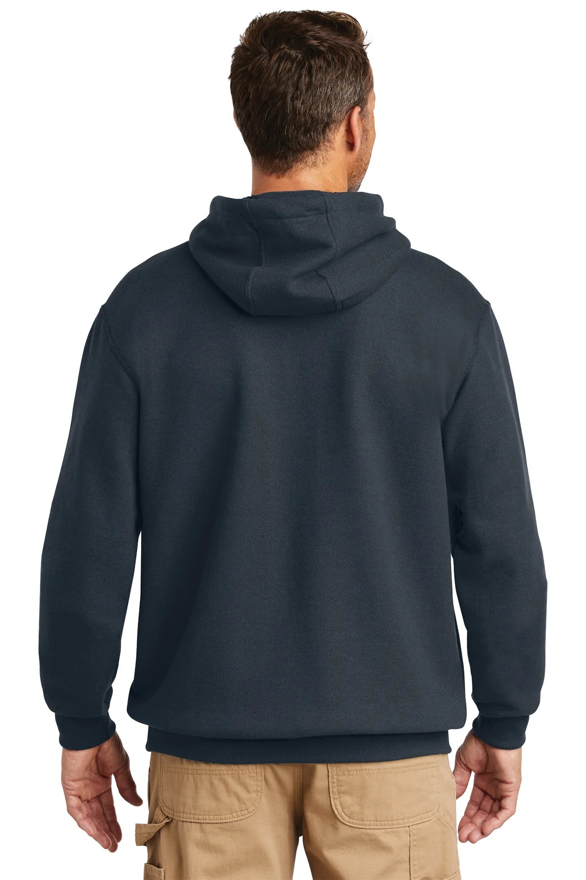 Carhartt Tall Hooded Custom Sweatshirts for Men - Heavyweight Fleece Pullover Hoodie in New Navy - Perfect for Work, Outdoor Activities & Casual Wear