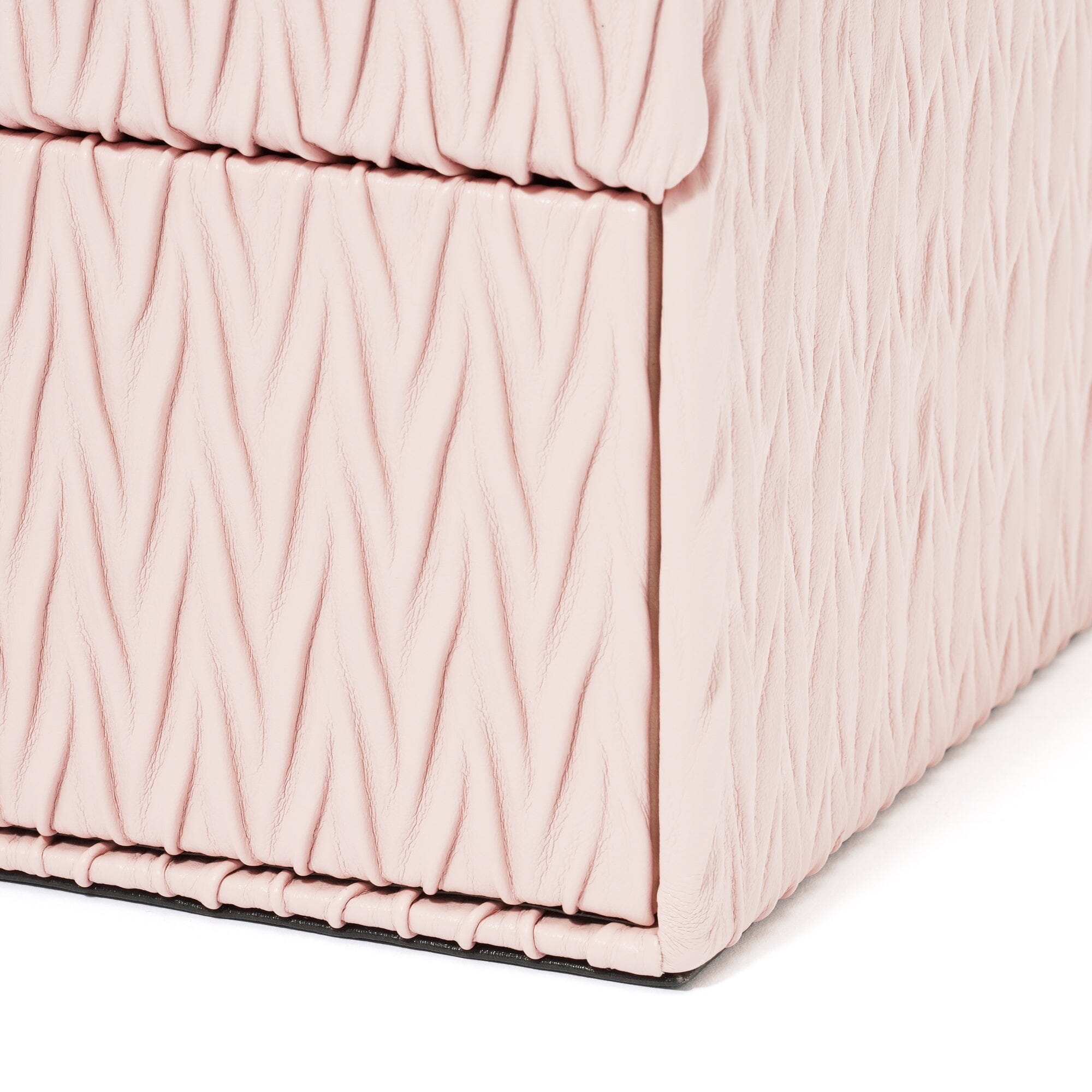 Pink Embossed Cosmetic Box - Elegant Makeup Storage for Travel, Home & Gift Giving | Durable & Stylish Beauty Organizer