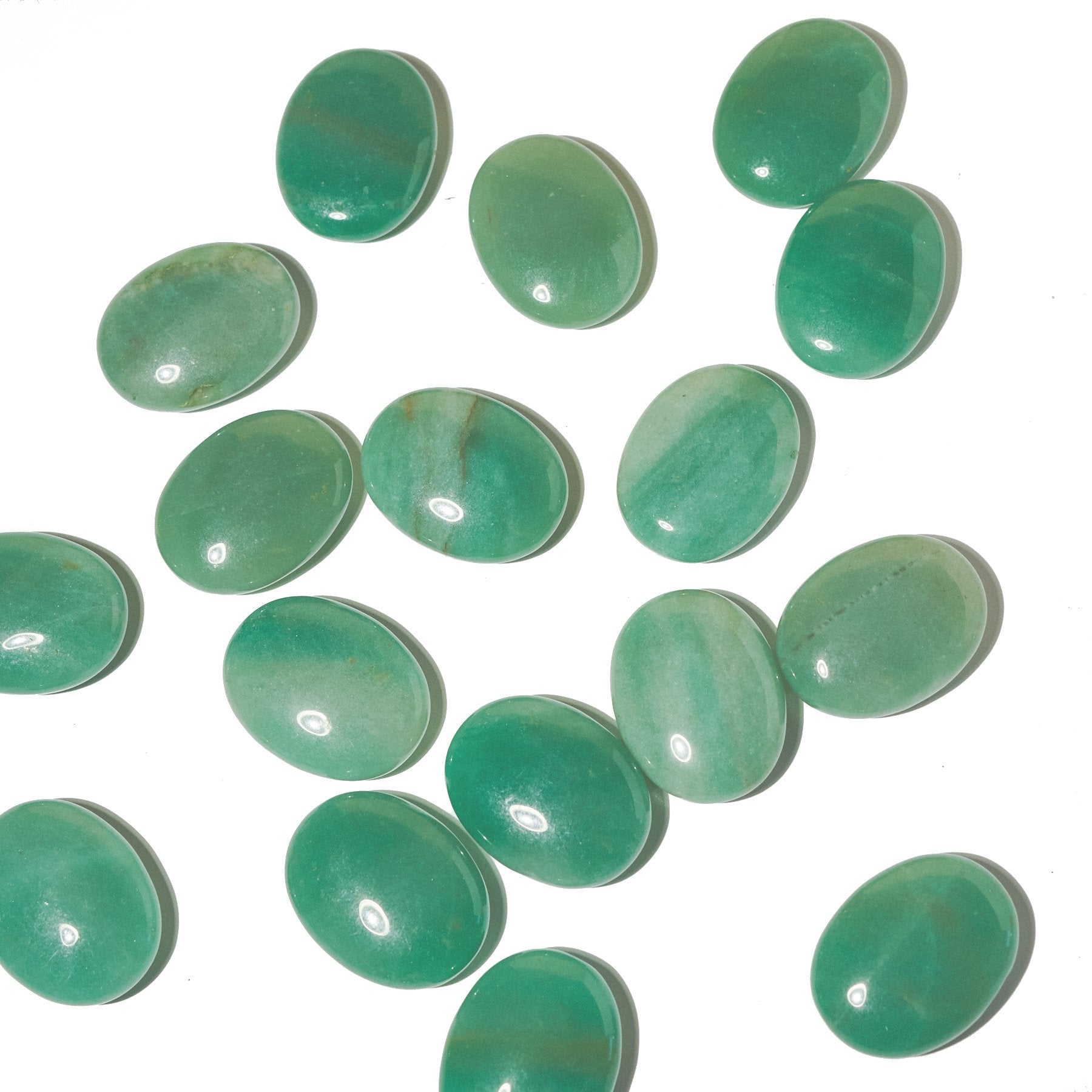 Green Aventurine Palm Stone - Natural Healing Crystal for Stress Relief, Meditation & Positive Energy | Perfect for Yoga, Reiki & Spiritual Practices