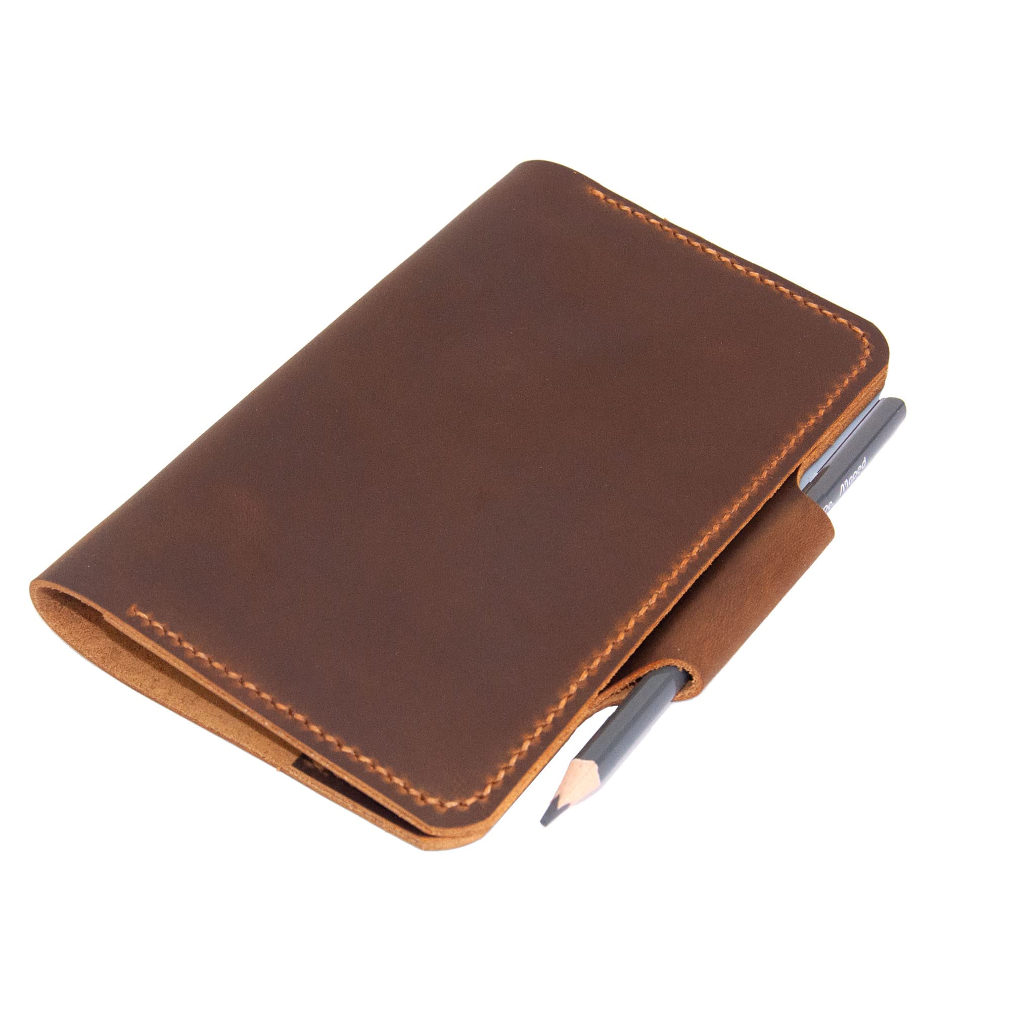 Personalized Leather Golf Yardage Book Holder & Scorecard Cover - Premium Golf Accessories for Men - Ideal Golf Gifts for Dad, Husband & Golfers - Perfect for Course Play & Tournament Use