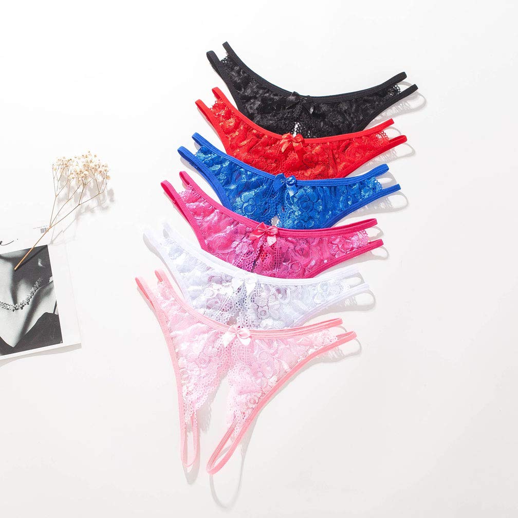 Sexy Open Crotch Lingerie Panties for Women - Silky Soft Underwear Briefs for Girlfriend & Wife - Black - Perfect for Romantic Nights & Special Occasions