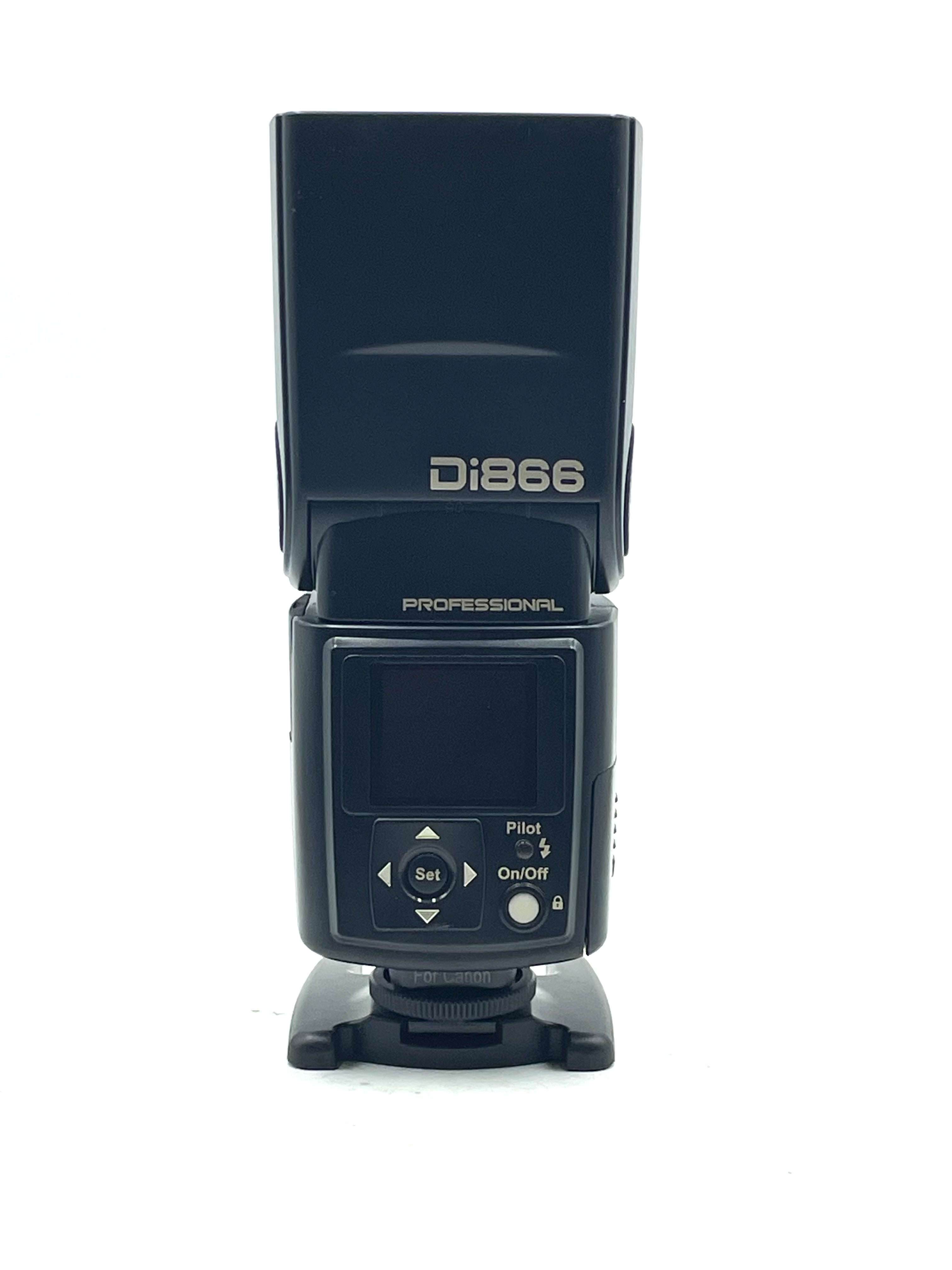 Nissin Di866 Flash with Case, Box & Flash Stand for Canon DSLR Cameras - Perfect for Portrait, Wedding & Event Photography