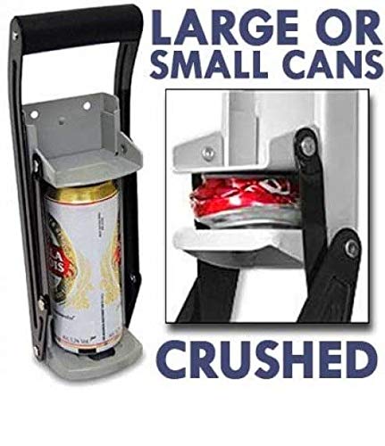 Best Can Crusher for Recycling - Heavy Duty 16 oz Aluminum Can Crusher for Large & Small Cans - Perfect for Home, Garage & Outdoor Use