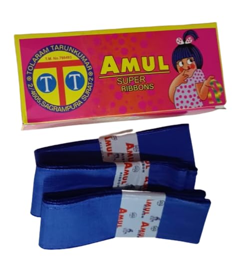 Blue Hair Ribbons for Girls & Women - 10pcs Hair Styling Accessories Set for School, Parties & Everyday Use