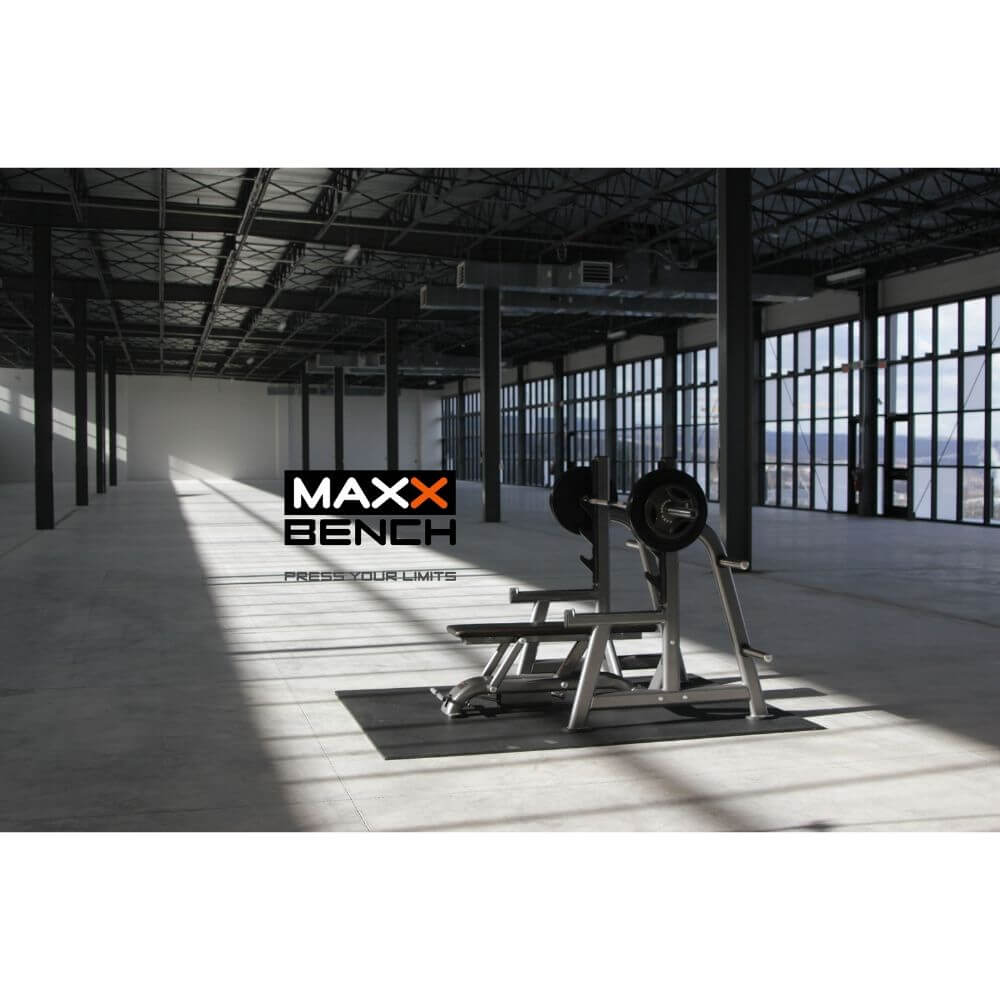 Maxx Bench Olympic Weight Bench & Power Rack Combo - Heavy Duty Home Gym Equipment for Strength Training & Bodybuilding Workouts