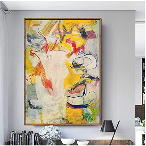 Wassily Kandinsky Canvas Wall Art - Modern Abstract Painting for Living Room & Bedroom Decor - 80x120cm (31