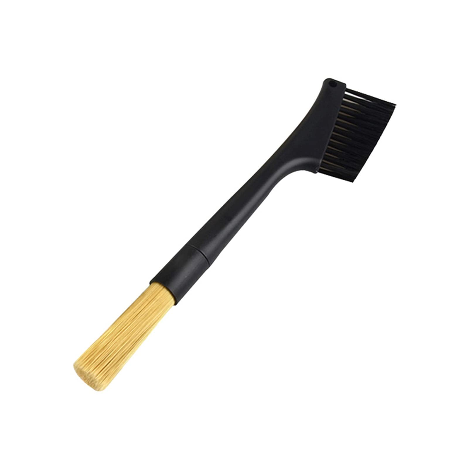 YINHAO Dual Head Coffee Brush - Espresso Grinder Cleaner & Keyboard Dusting Tool for Home & Cafe Use