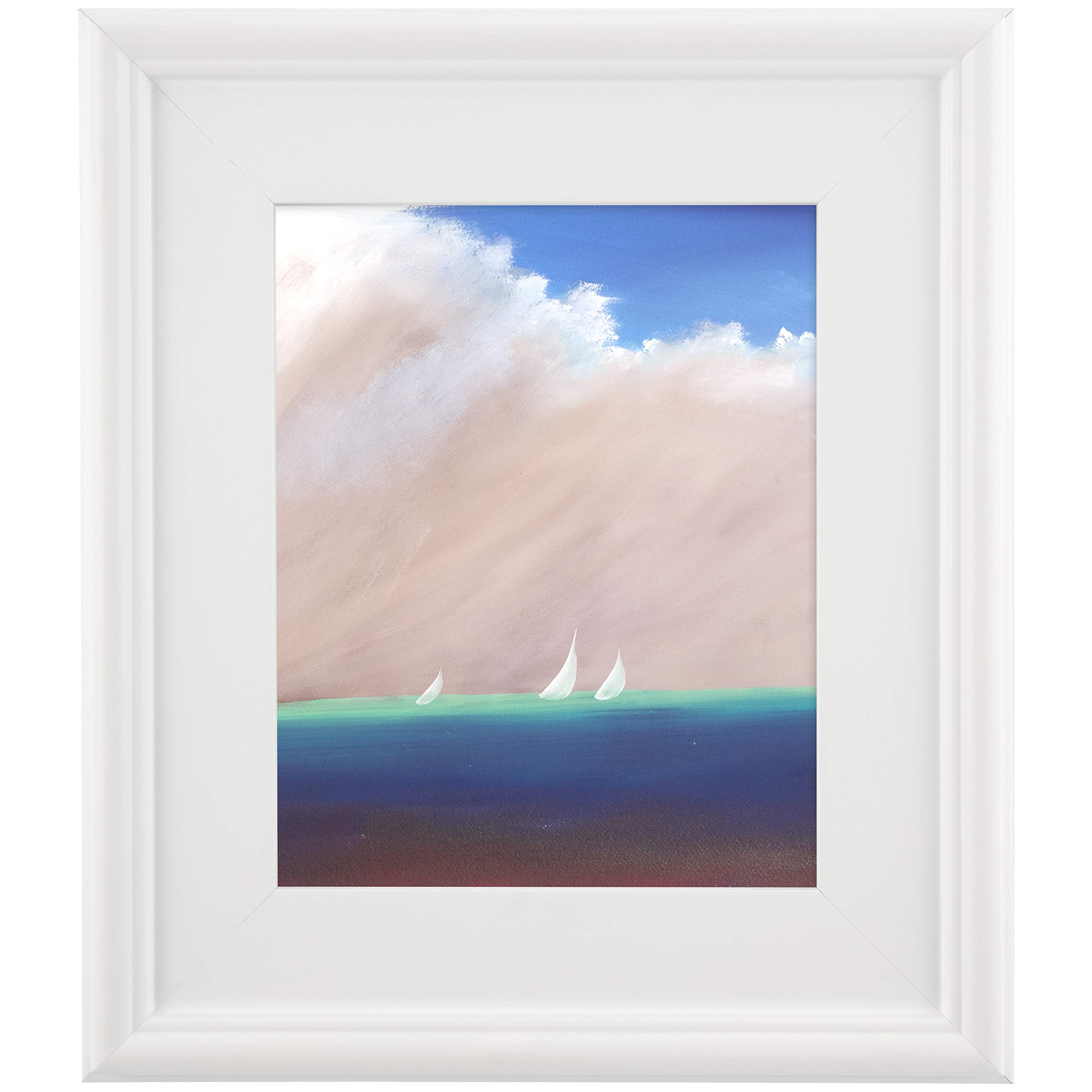 12x12 Plein Air Frame - 3 Inch Wide White Picture Frame (10 Pack) - Perfect for Wall Art, Photo Displays, and Home Decor