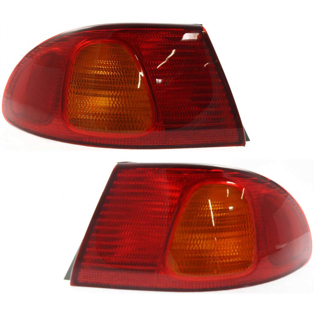 1998-2002 Toyota Corolla Rear Tail Lights Pair - Left & Right Side Body Mounted Replacement Parts (TO2800121 TO2801121 | 81561-02070 81551-02070) - Perfect for Night Driving Safety & Vehicle Customization