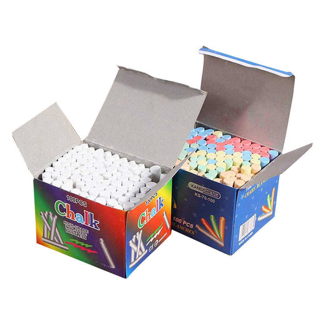 DRGAF 200-Piece Multicolor Sidewalk Chalk Set - Non-Toxic Outdoor Chalk for Kids, Driveway Art, Easter Street Painting & Creative Play | Perfect for Sidewalk Drawing, Hopscotch & Outdoor Activities